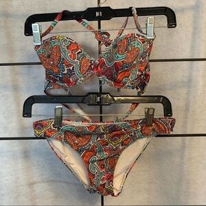 Victoria’s Secret Paisley Print Bikini - Size Small 34B